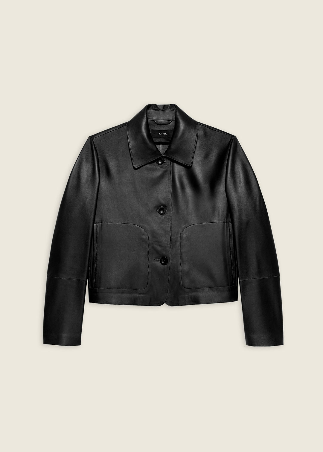 Arma - Emy Black Classic Leather Jacket