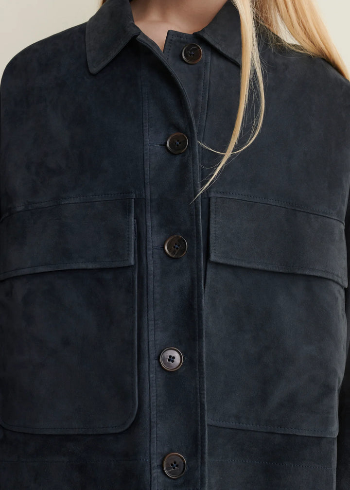 Arma - Miri Suede Jacket Dark Navy