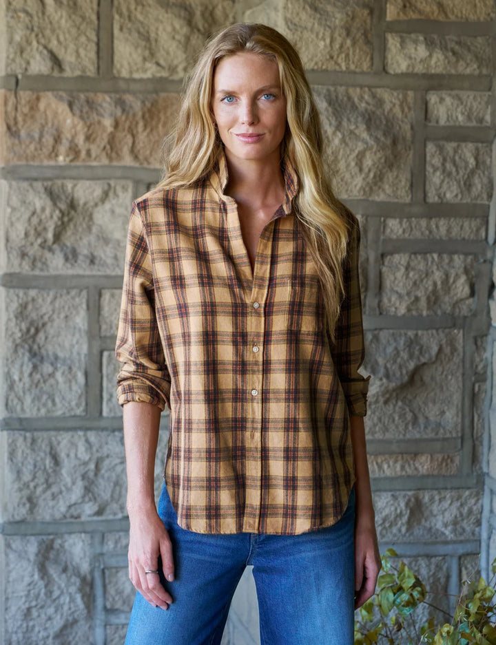 Frank & Eileen - Eileen Gold Brown Black Plaid