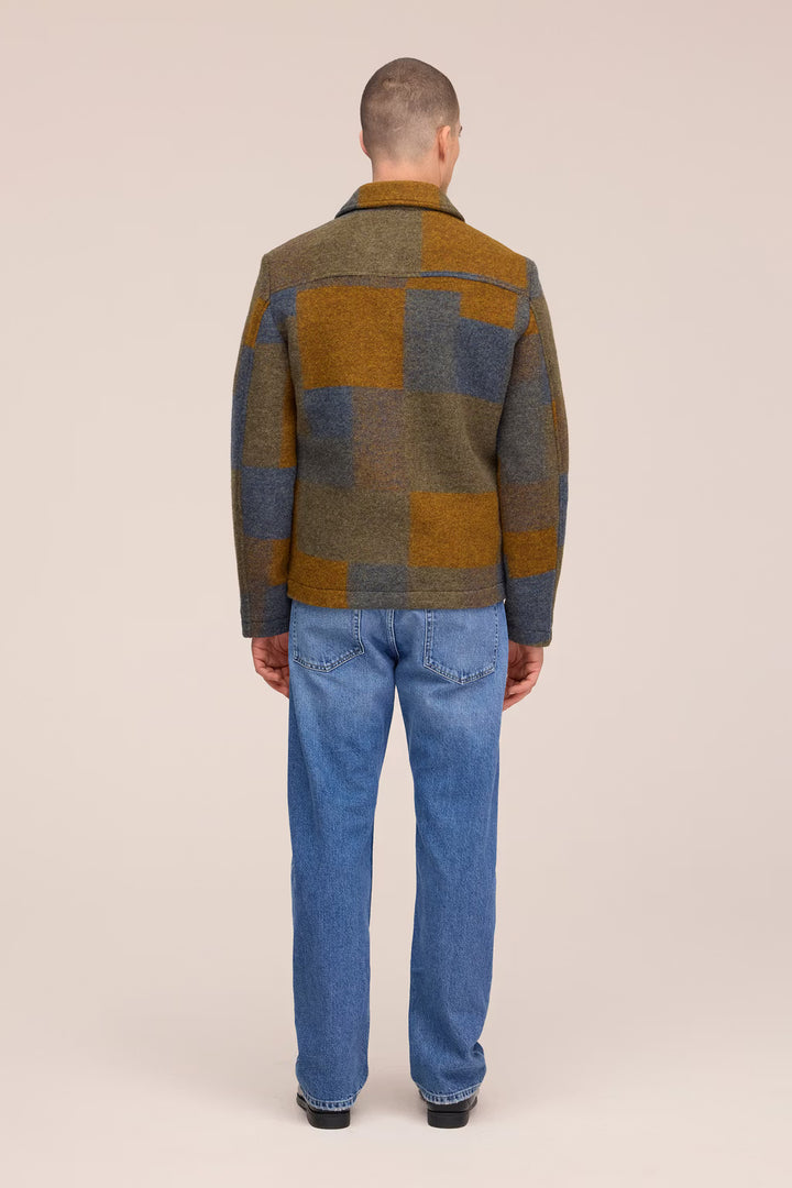 NN. 07 - Gael Jacket in Wool Brown Check