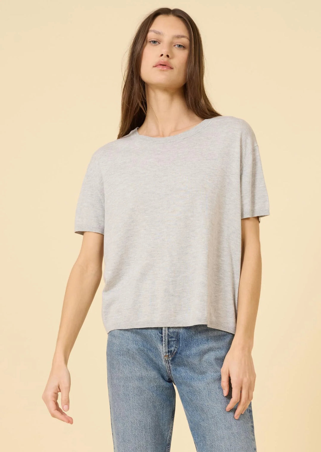 One Grey Day - Heather Grey Bianca Tee