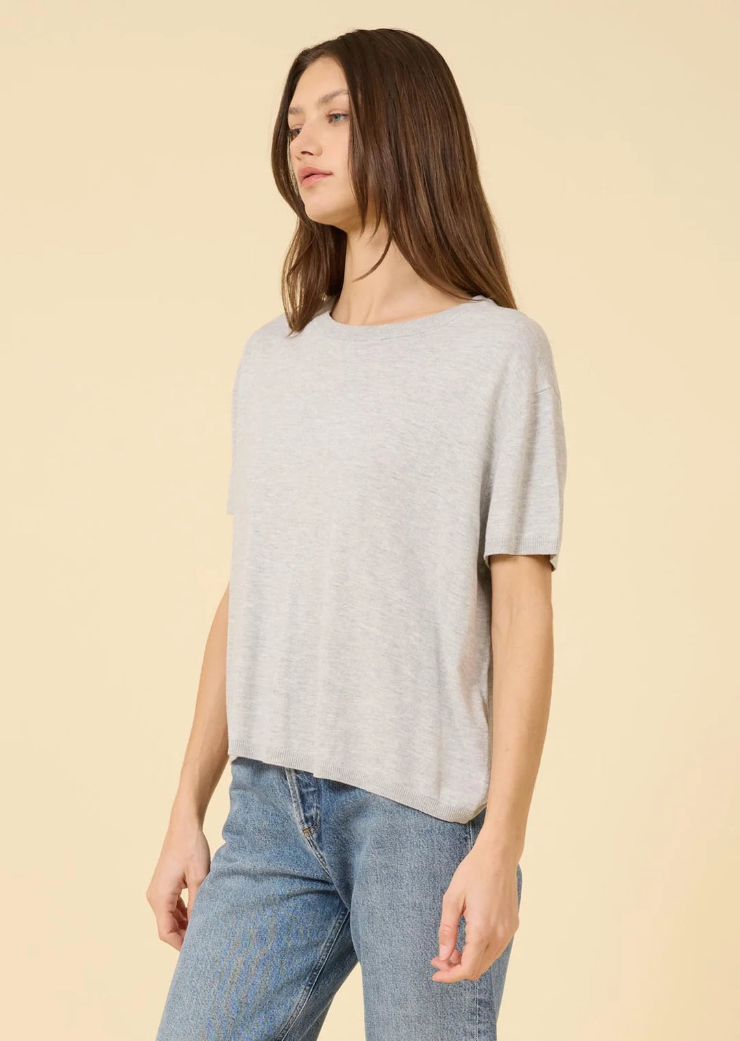 One Grey Day - Heather Grey Bianca Tee