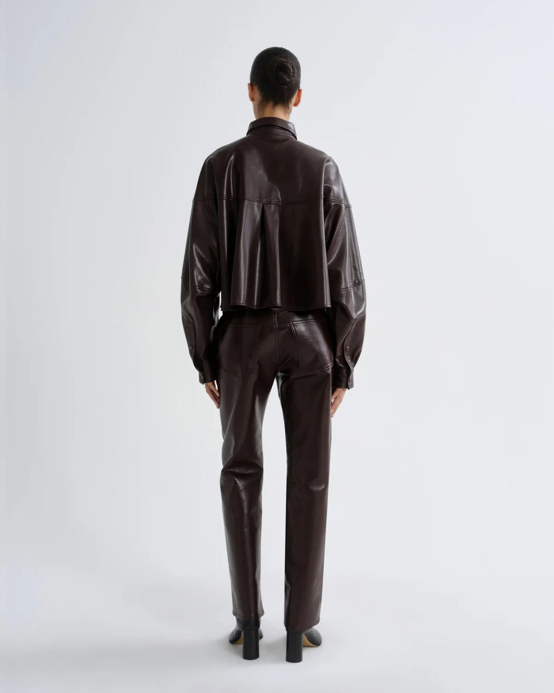 Agolde - Agnes Shirt in Maderas Vegan Leather
