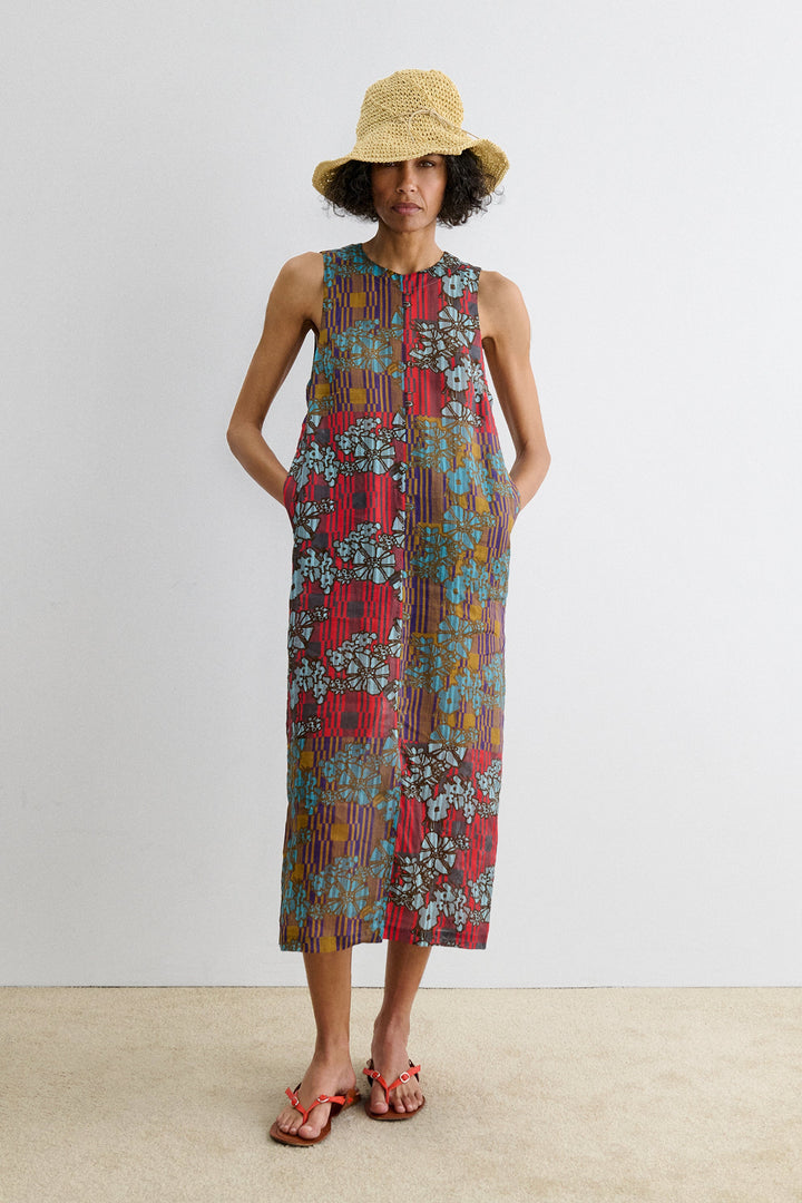 Rachel Comey - Baldan Dress in Red Hibiscus Print