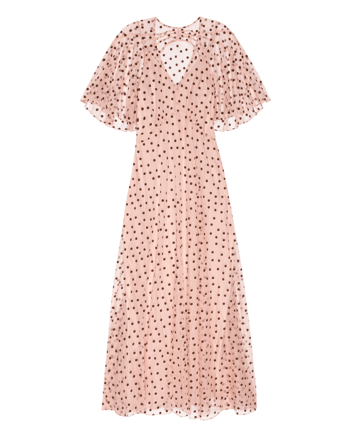 THE GREAT. - Pink Dot Festal Dress