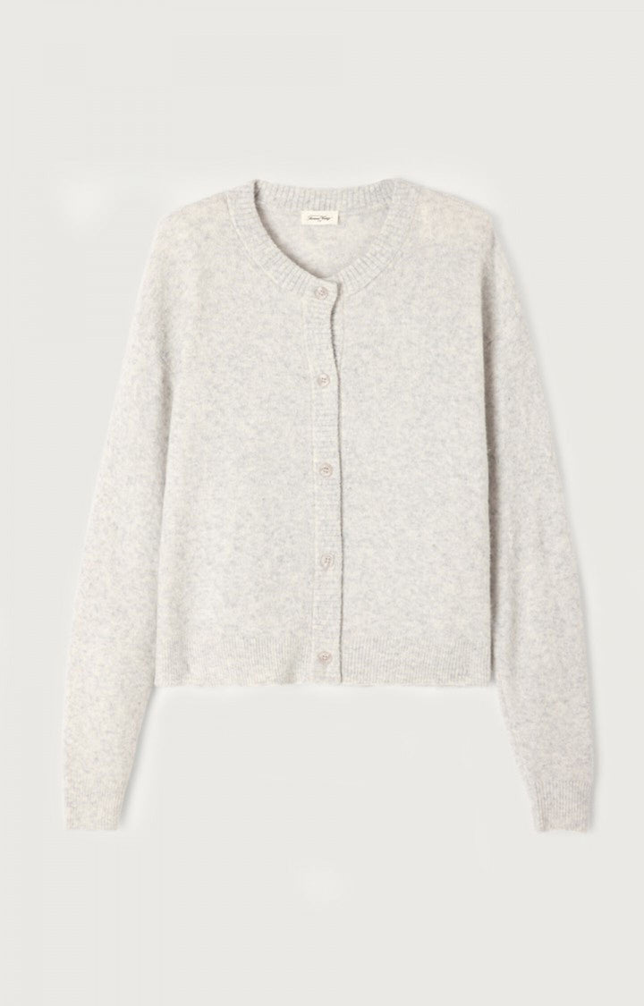 American Vintage - Heather Grey Damsville Crewneck Cardigan