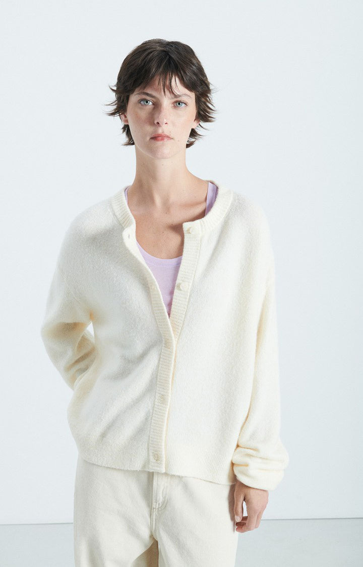 American Vintage - Melange Pannacotta Damsville Crewneck Cardigan