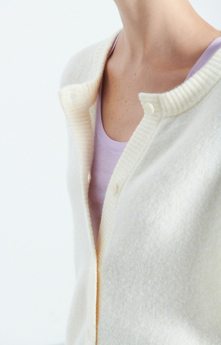 American Vintage - Melange Pannacotta Damsville Crewneck Cardigan