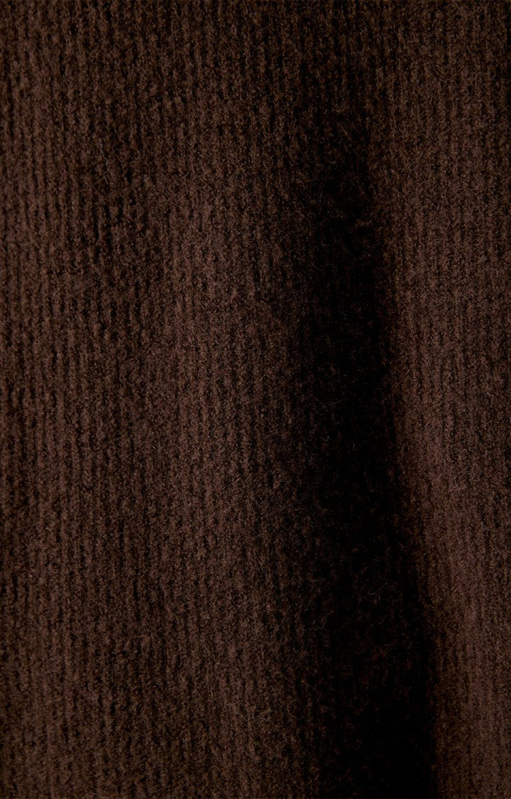 American Vintage - Damsville V-Neck Cardigan - Melange Brown