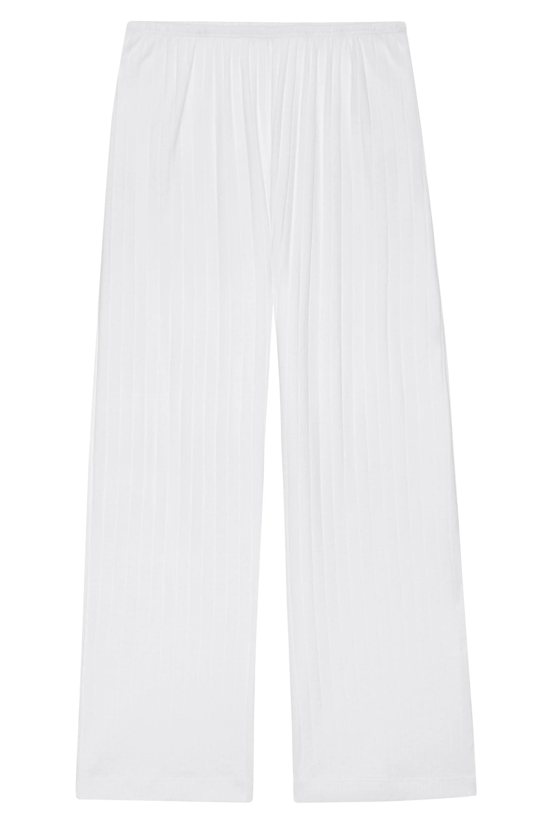 Donni - Pointelle Simple Crop Pant in Powder