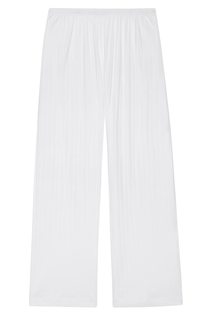 Donni - Pointelle Simple Crop Pant in Powder