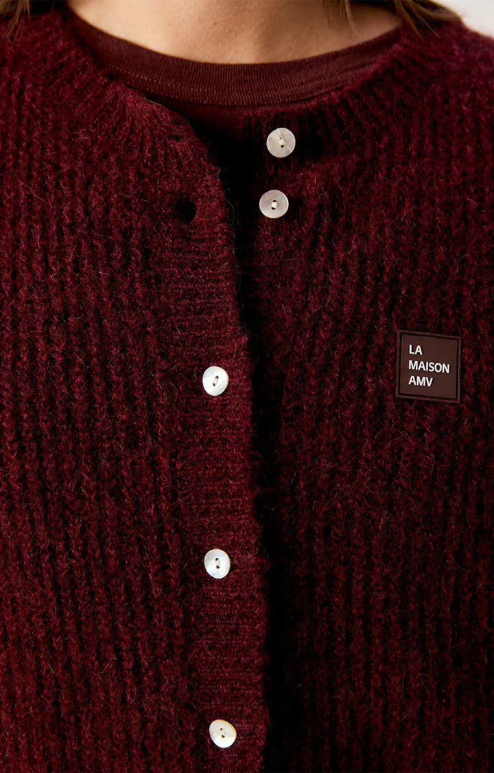 American Vintage - Melange Acerola East Sleeveless Cardigan - Melange Acerola