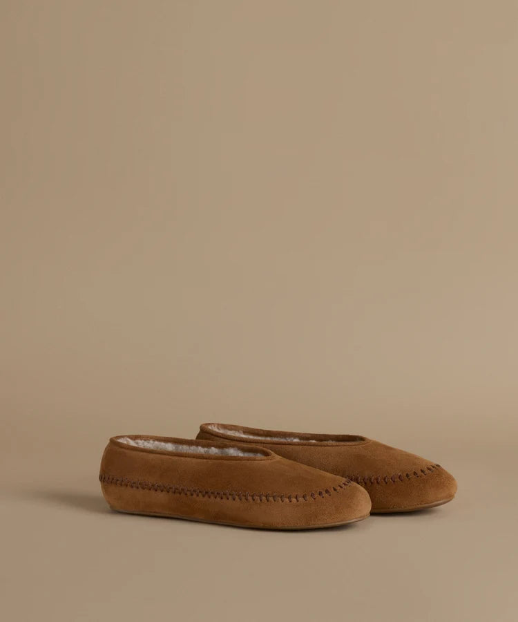 Jenni Kayne - Ember Shearling Flat Wheat