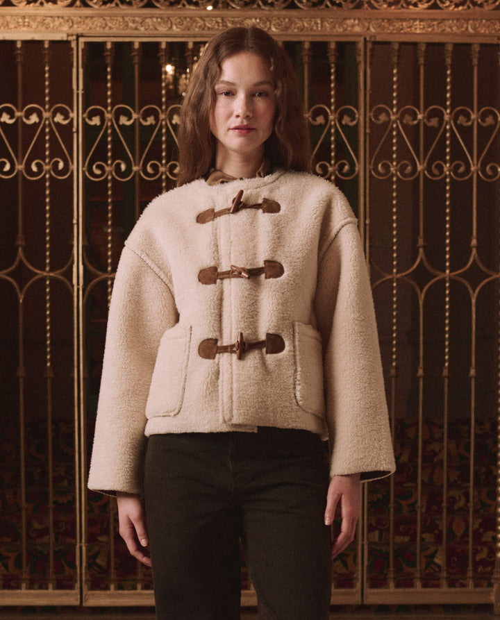 THE GREAT. - Cream Woodside Toggle Coat