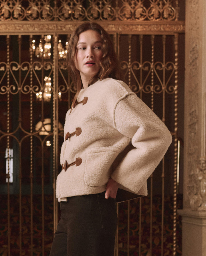 THE GREAT. - Cream Woodside Toggle Coat