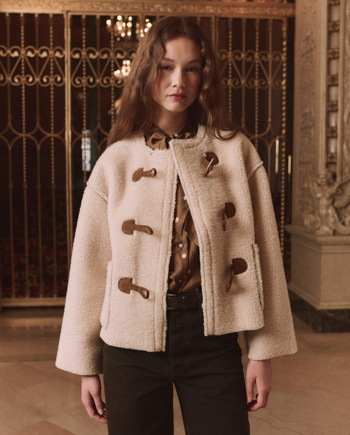 THE GREAT. - Cream Woodside Toggle Coat