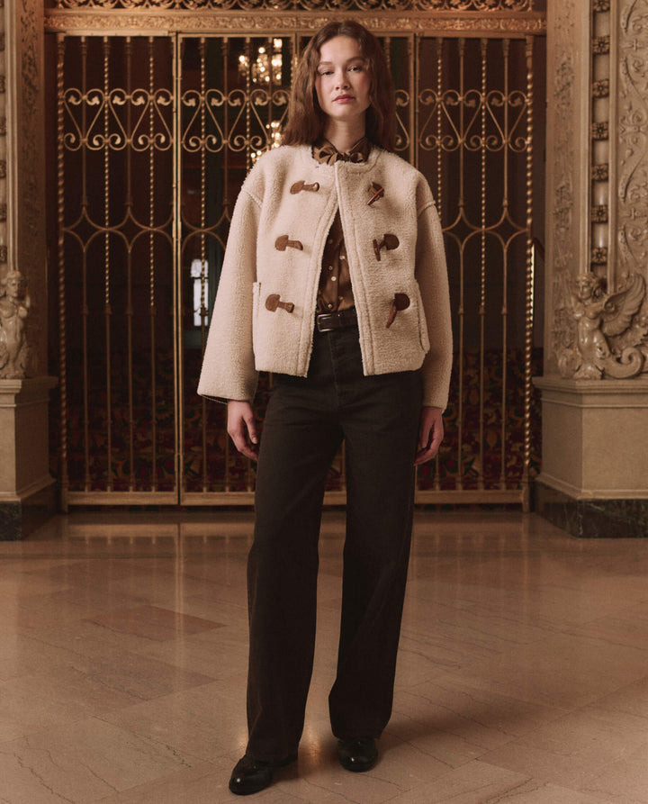 THE GREAT. - Cream Woodside Toggle Coat