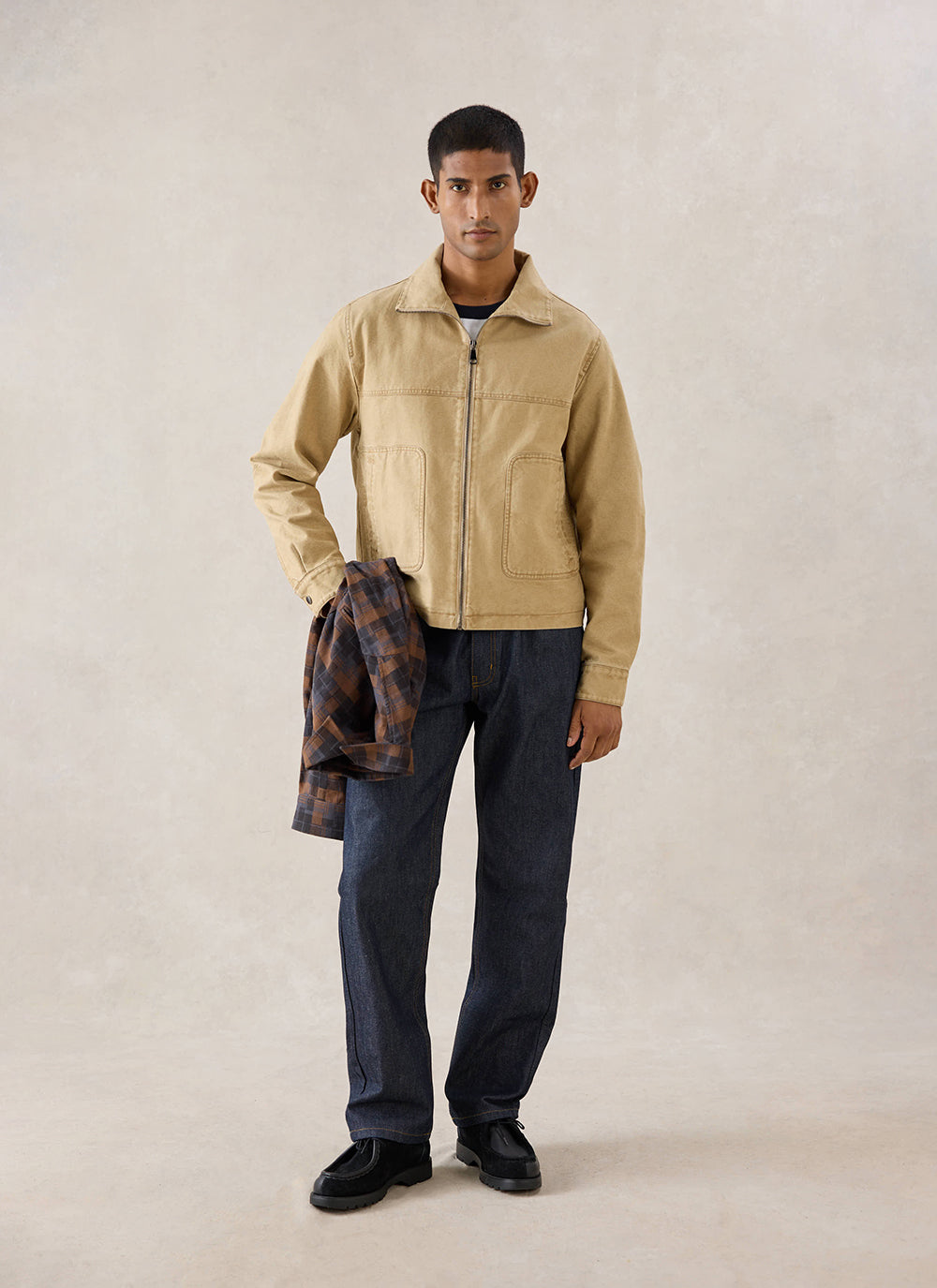 Percival Jackson Harrington Jacket in cream