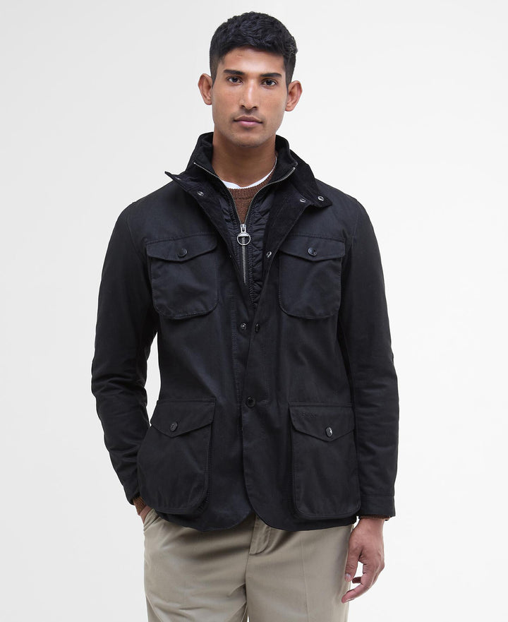 Barbour - Ogston Black Waxed Jacket