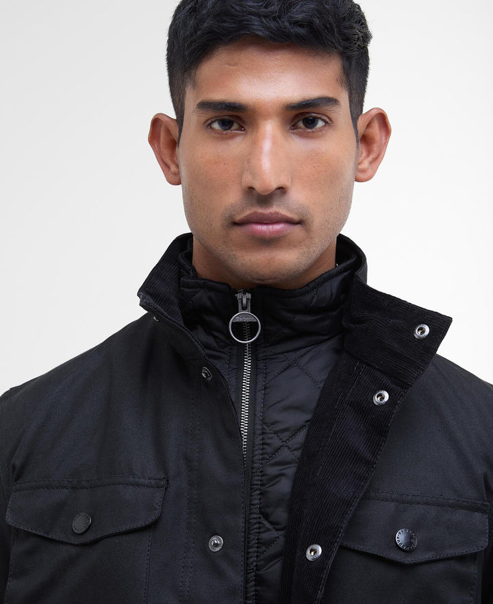Barbour - Ogston Black Waxed Jacket