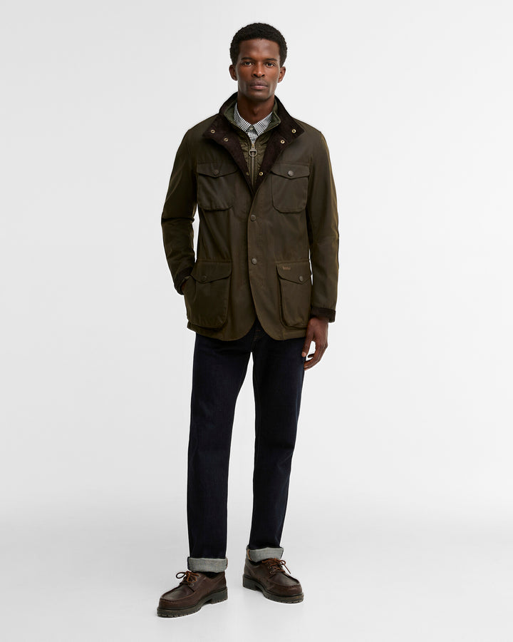 Barbour - Ogston Olive Waxed Jacket