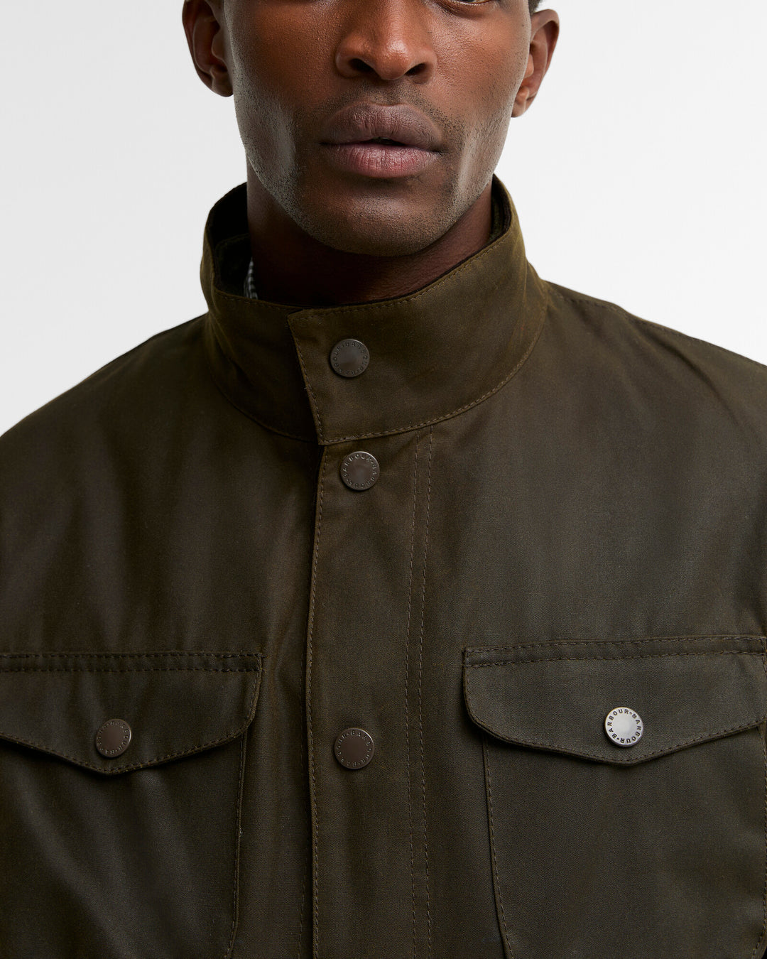 Barbour - Ogston Olive Waxed Jacket