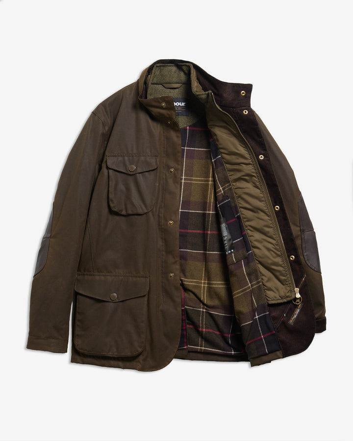 Barbour - Ogston Olive Waxed Jacket