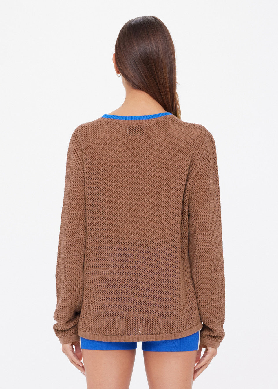 The Upside - Avalon Wayli Knit Crew Walnut