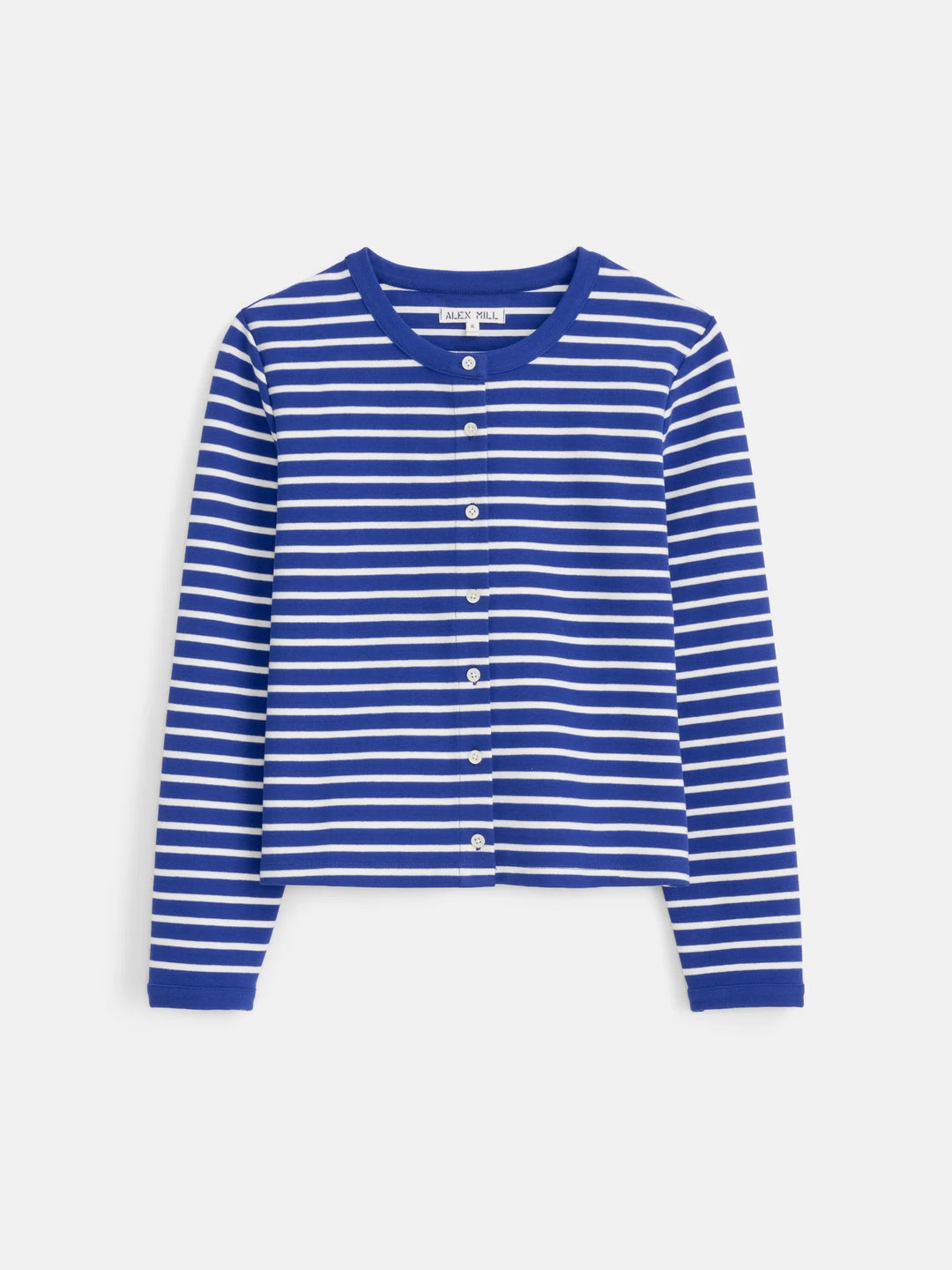 Alex Mill - Coco Sport Striped Cardigan Blue/Ivory