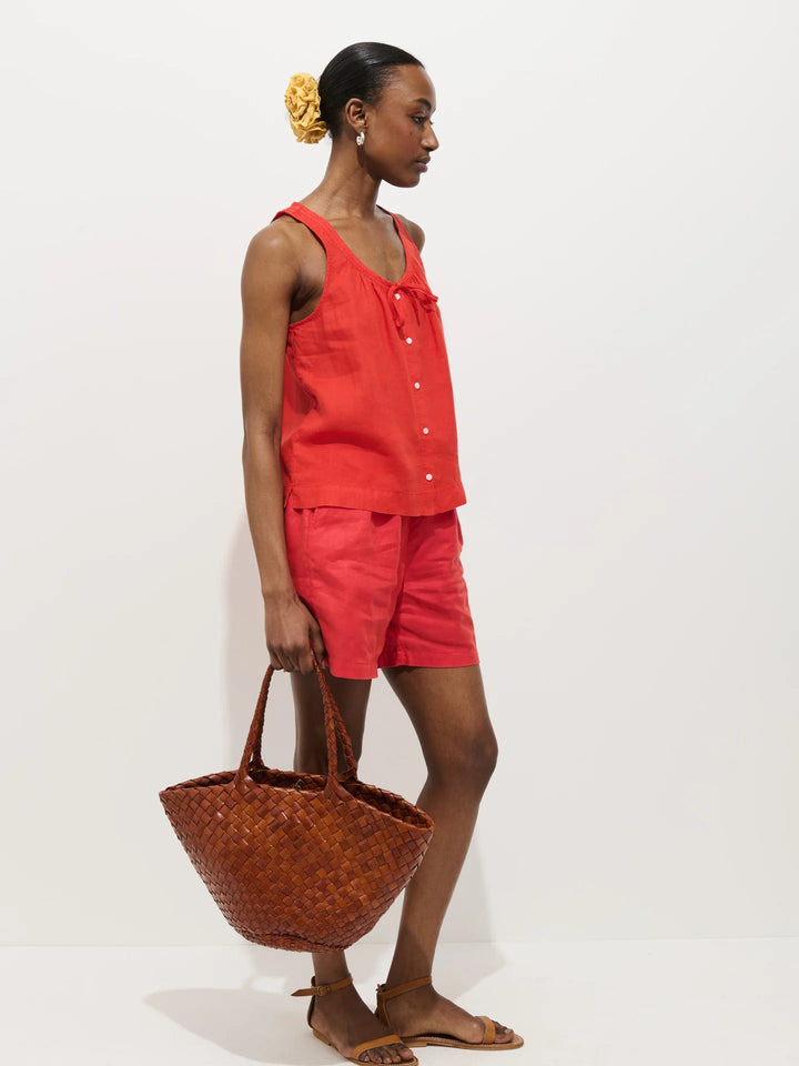 Alex Mill - Sydney Linen Top in Chili