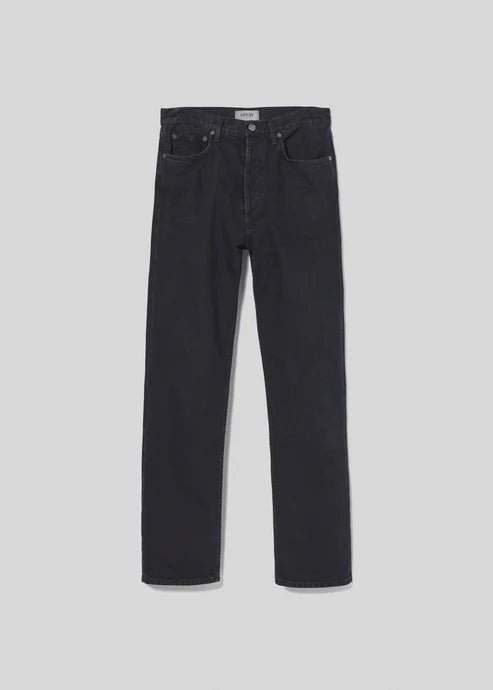 Agolde - Crushed 90's Pinch Waist High Rise Straight Jean - Kalifornia Jean Bar