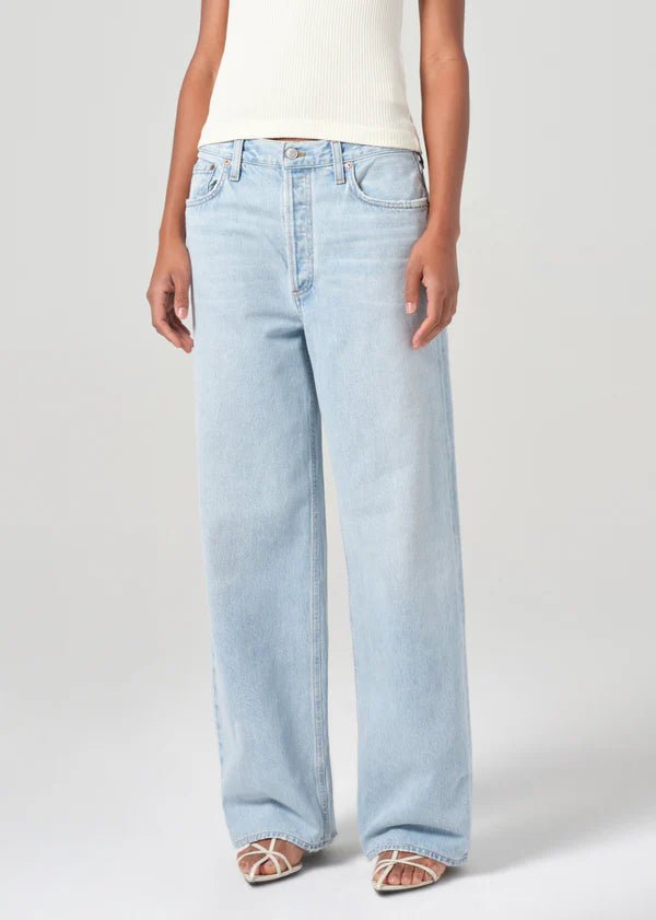 Agolde - Low Slung Baggy Jean in Spark - Kalifornia Jean Bar