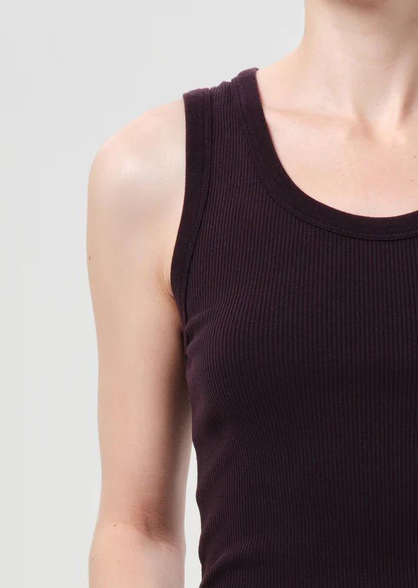 Agolde - Poppy Tank in Eggplant - Kalifornia Jean Bar