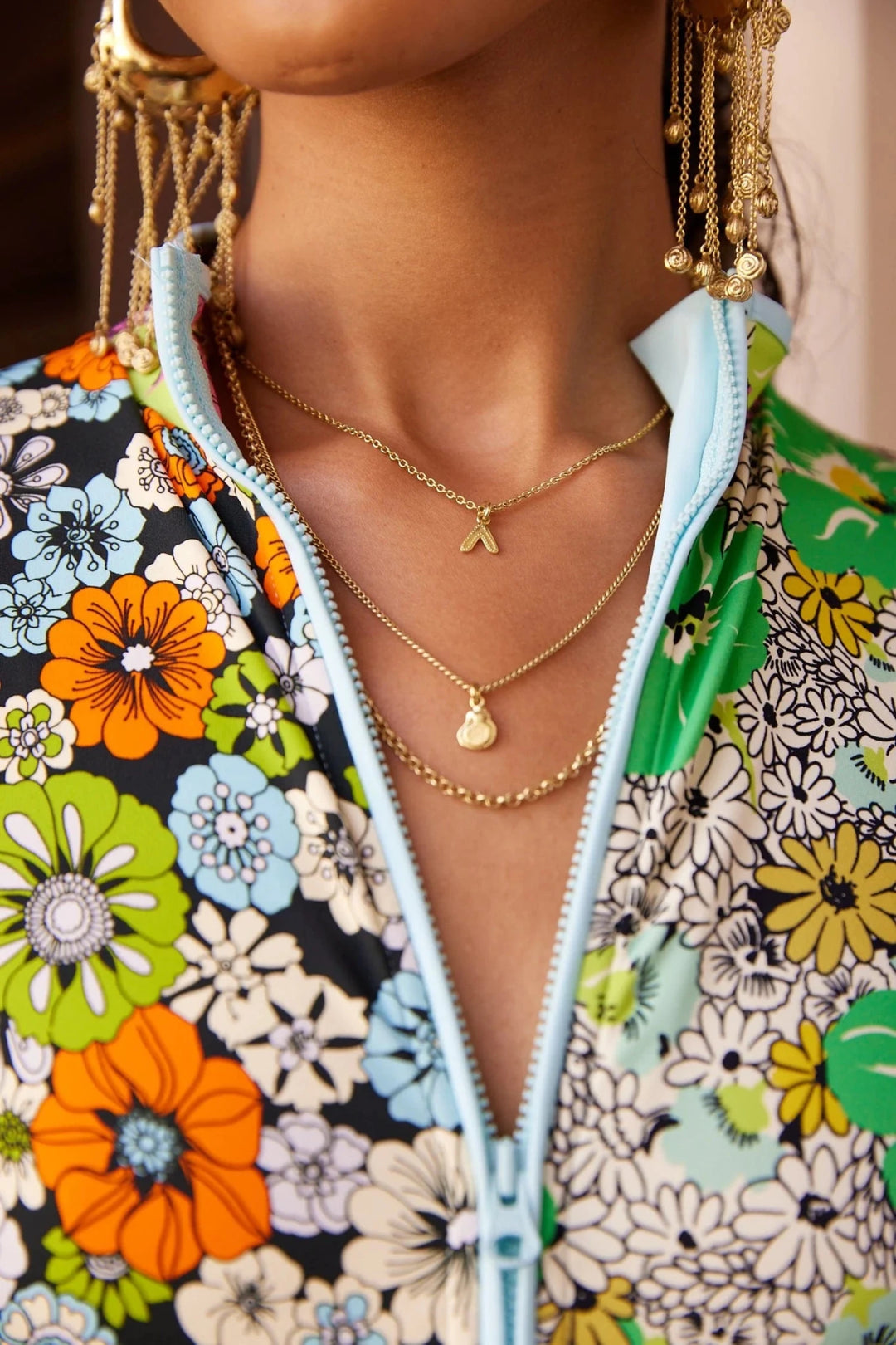 Alémais - Le Jardin Multi Charm Necklace - Kalifornia Jean Bar