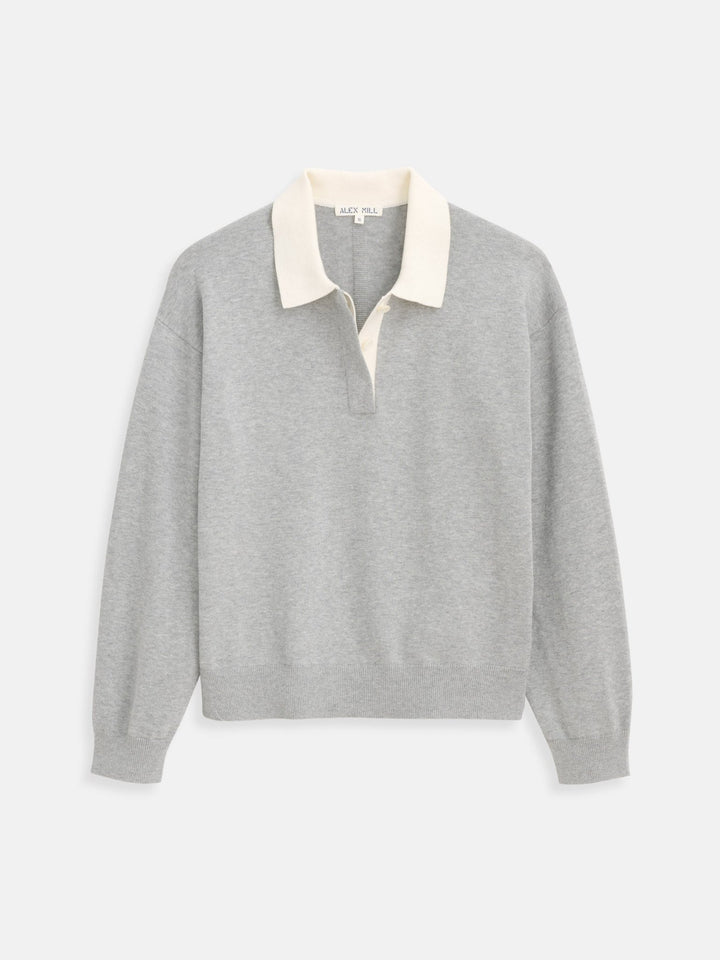 Alex Mill - Bond St. Polo Grey Flannel - Kalifornia Jean Bar