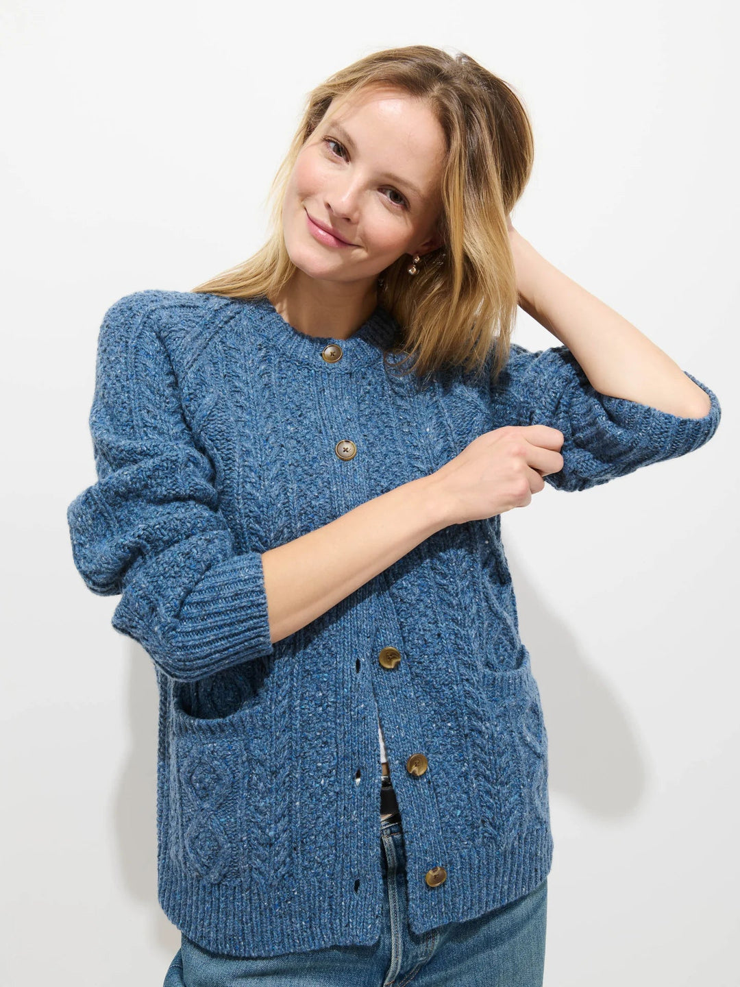 Alex Mill - Donegal Sweater in Frost - Kalifornia Jean Bar