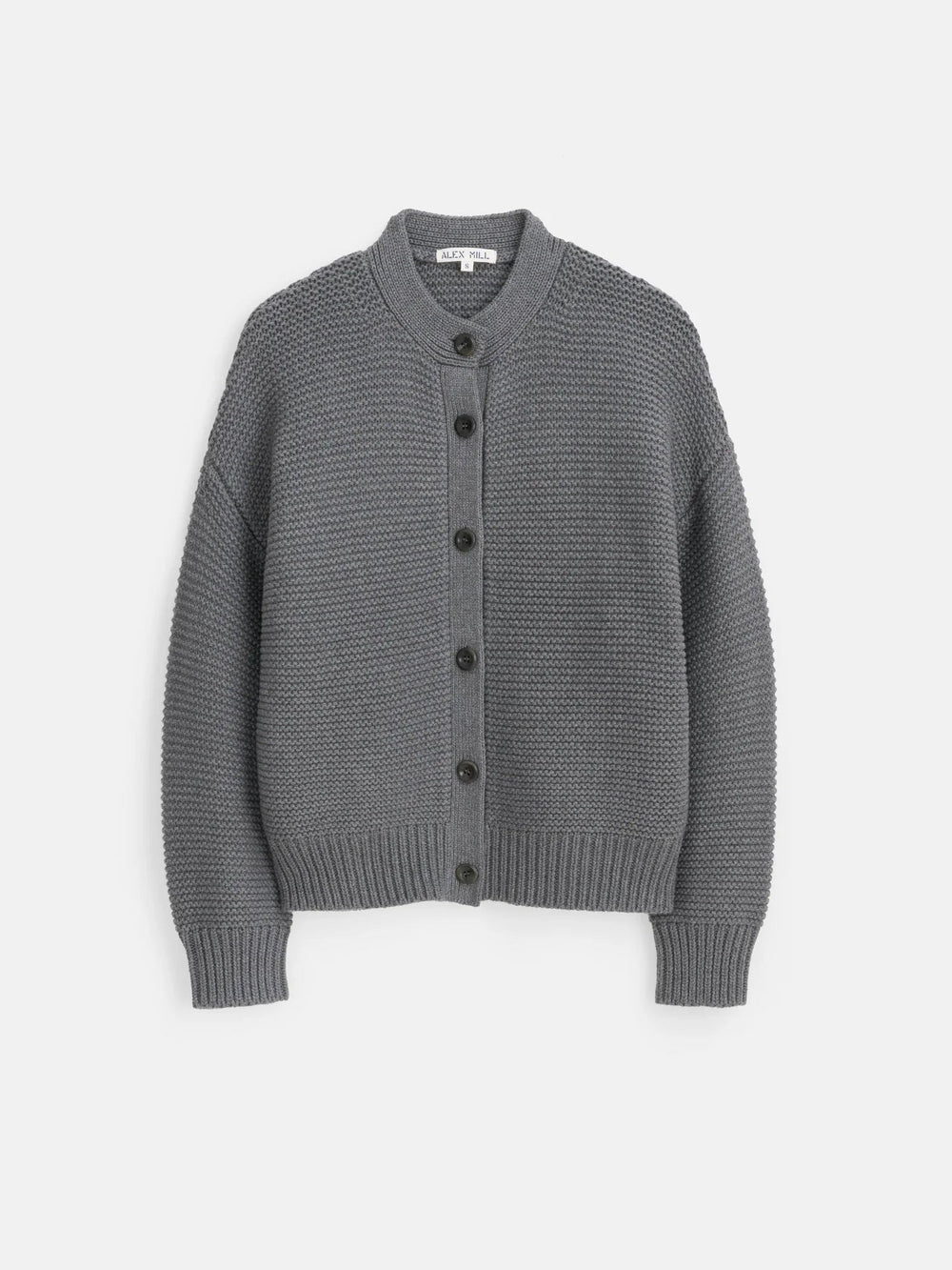 Alex Mill - Heather Grey Nico Cardigan in Heathered Cotton - Kalifornia Jean Bar