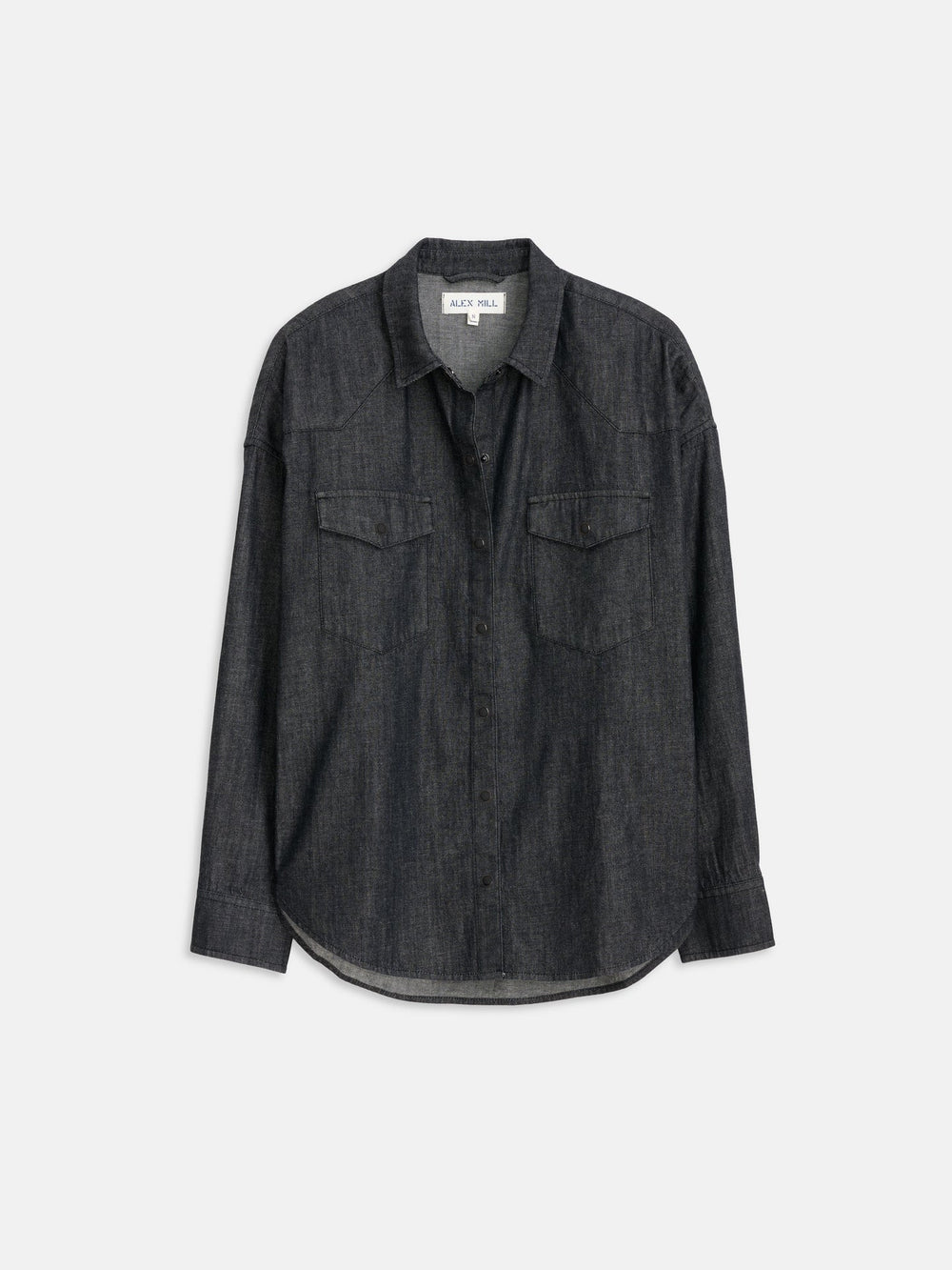 Alex Mill - Washed Black Denim Santa Fe Shirt - Kalifornia Jean Bar