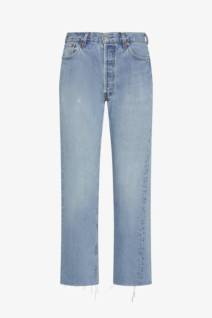 Aligrace - Relaxed Raw Hem Vintage Jean Light Medium Wash - Kalifornia Jean Bar