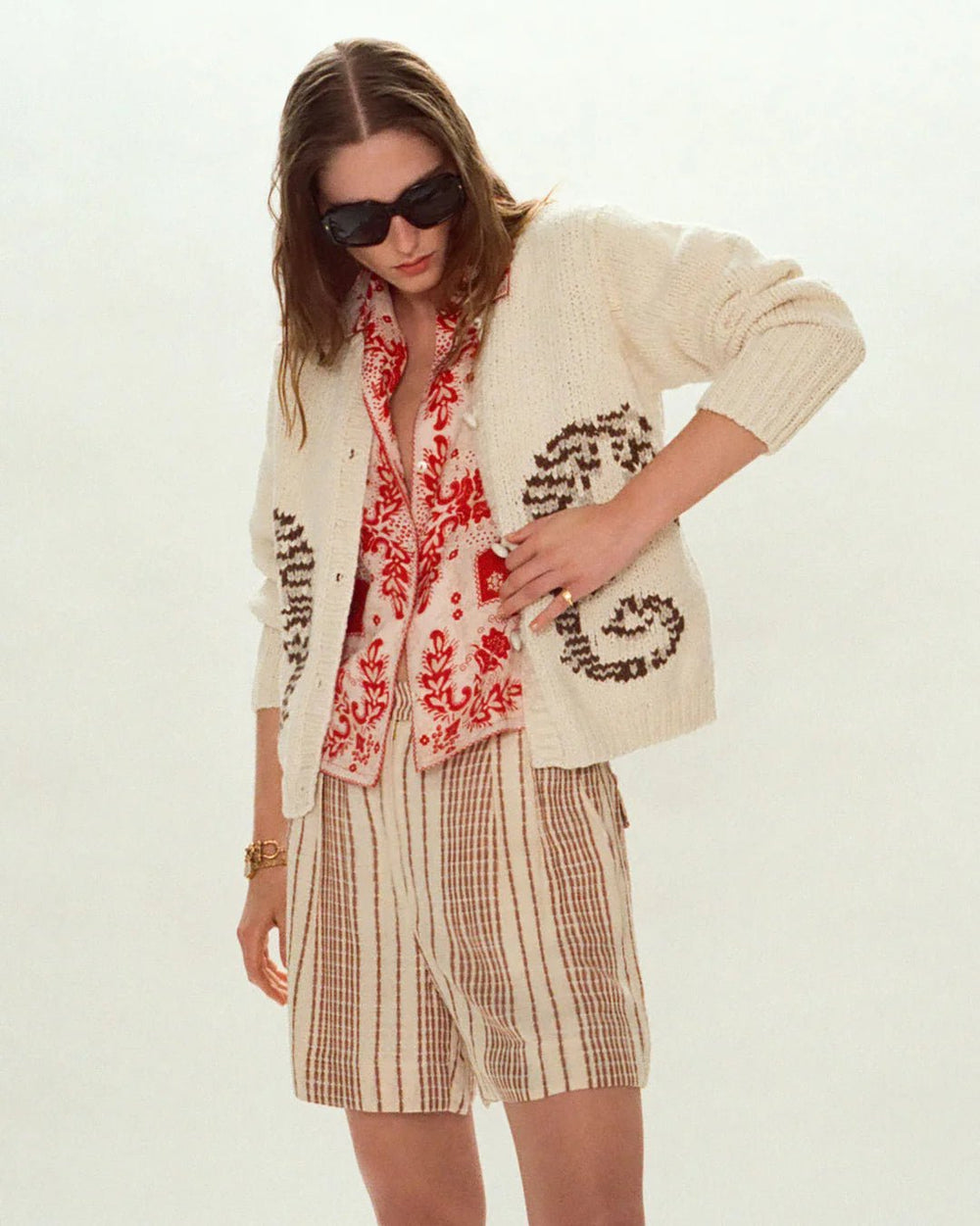 Alix of Bohemia - Sammi Pearl Seahorse Cardigan - Kalifornia Jean Bar