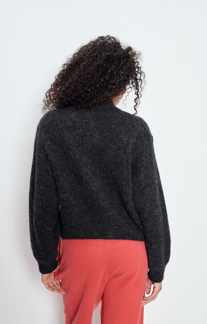 American Vintage - Melange Charcoal Cardigan East Sweater - Kalifornia Jean Bar