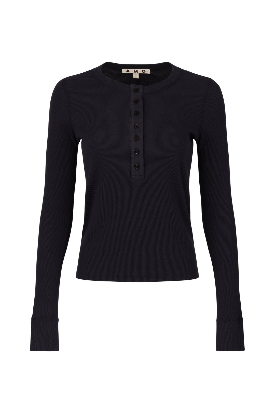Amo - Calla Henley in Vintage Black - Kalifornia Jean Bar