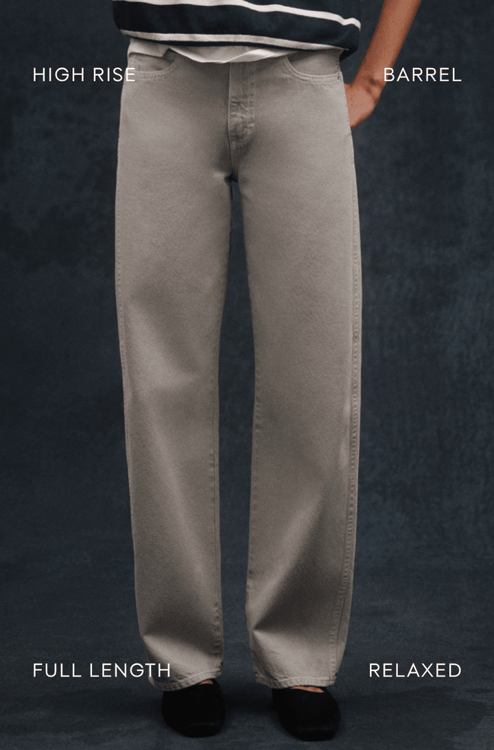 Amo - Christie Barrel Jean in Imprint - Kalifornia Jean Bar