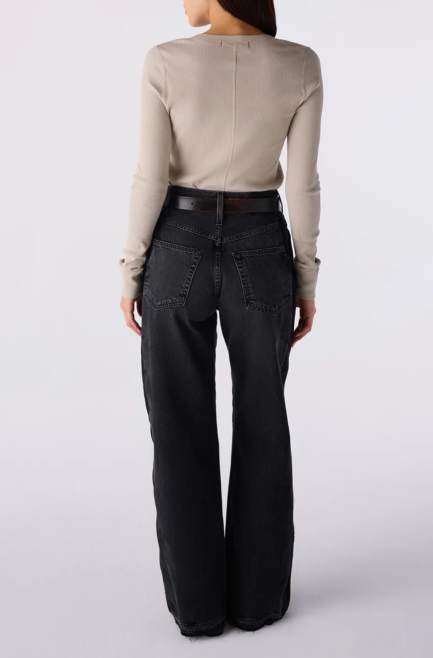 Amo - Frida Wide Leg Jean in Recall - Kalifornia Jean Bar