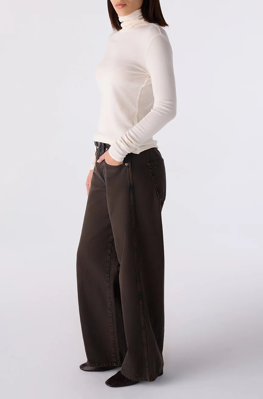 AMO - Kira Wide Leg Jean in Workshop - Kalifornia Jean Bar