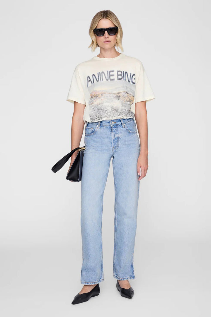 Anine Bing - Cade Wildflowers Tee Off - White - Kalifornia Jean Bar