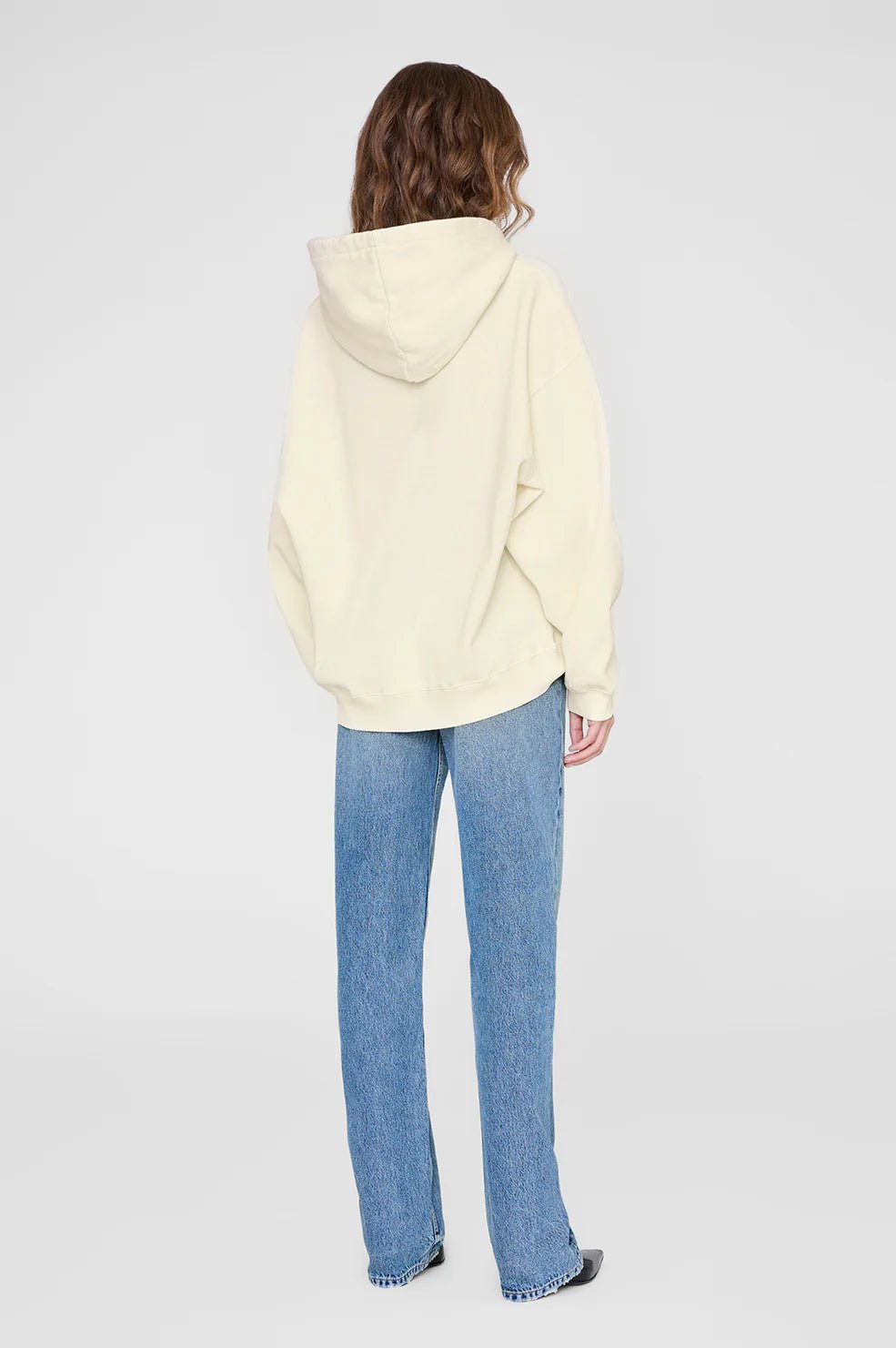 Anine Bing - Harvey Sweatshirt - Washed Cream - Kalifornia Jean Bar