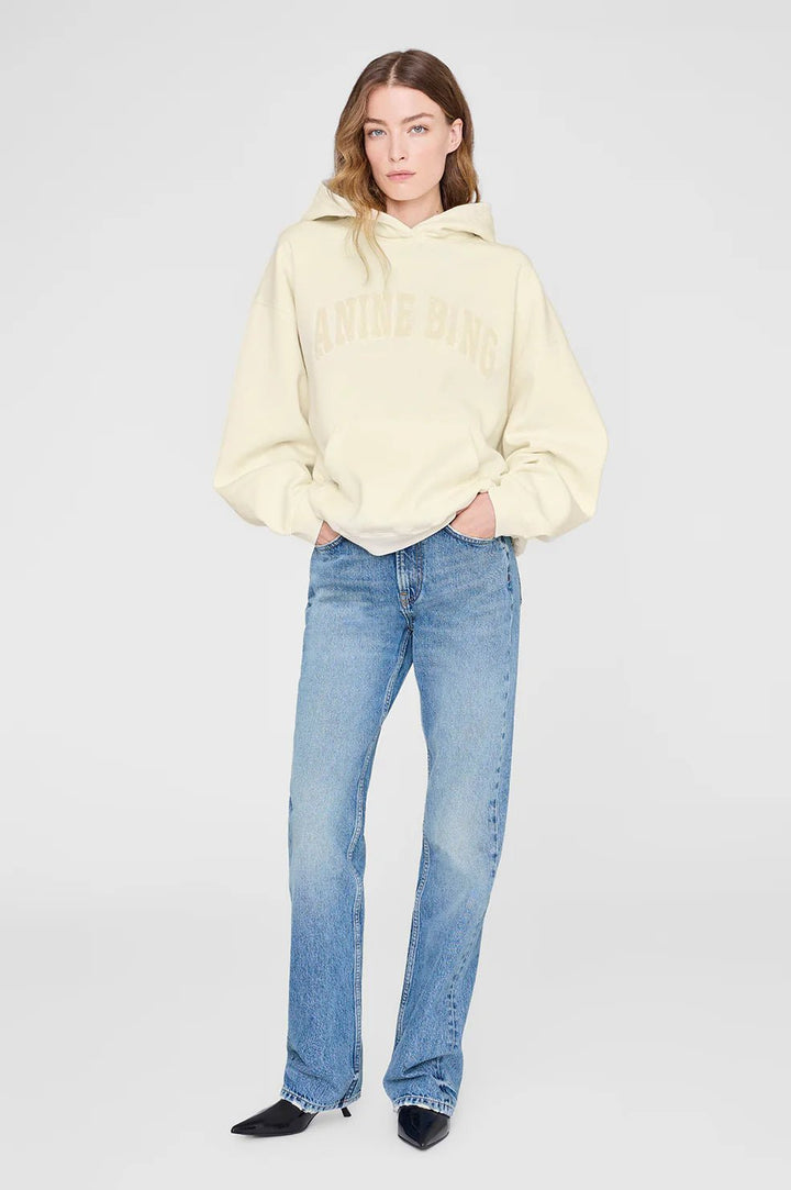 Anine Bing - Harvey Sweatshirt - Washed Cream - Kalifornia Jean Bar