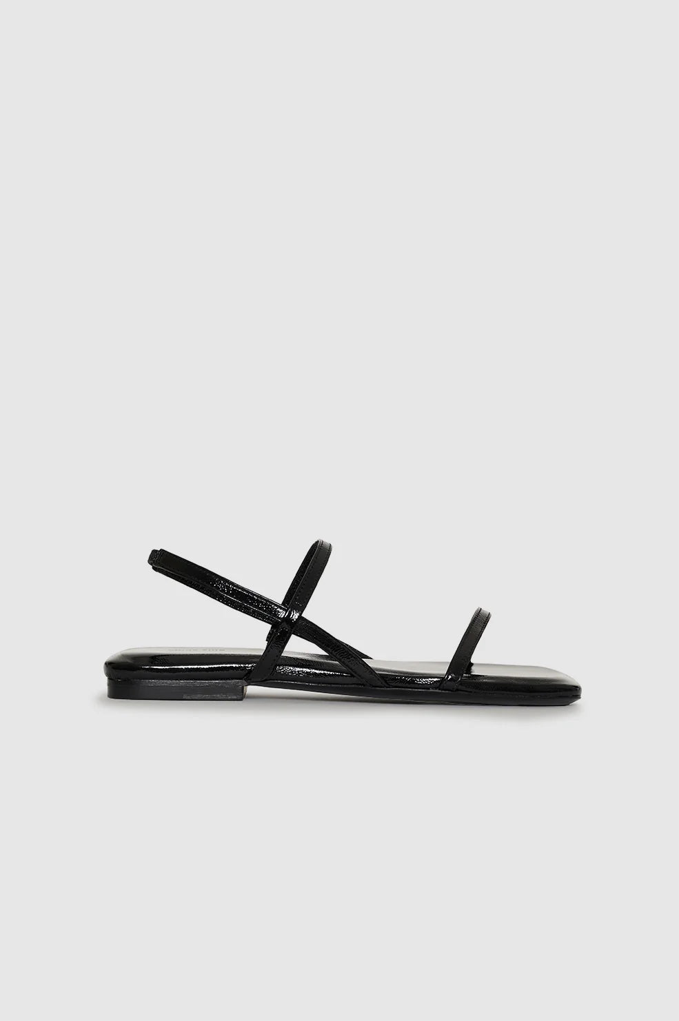 Anine Bing - Hilda Flat Sandal in Black - Kalifornia Jean Bar