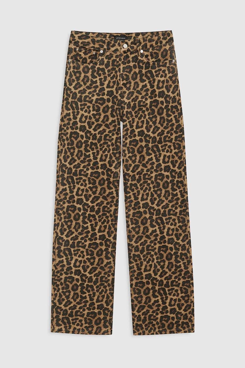 Anine Bing - Hugh Jean Black Brown Leopard - Kalifornia Jean Bar